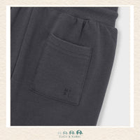 Close-up of Mayoral fabric showing the premium coal grey fleece texture and plush soft-touch boutique finish | Canada