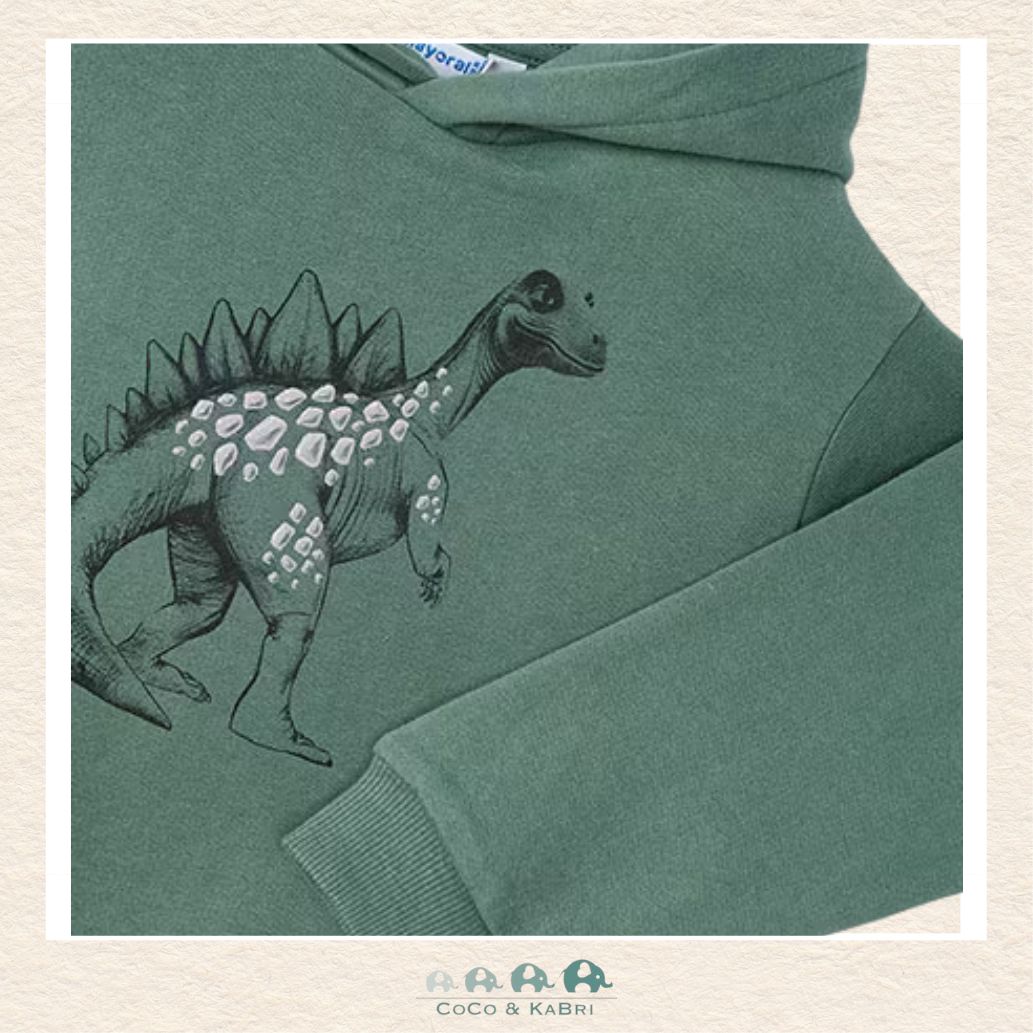Mayoral: Embossment Dinosaur Hoodie - Fir, CoCo & KaBri Children's Boutique