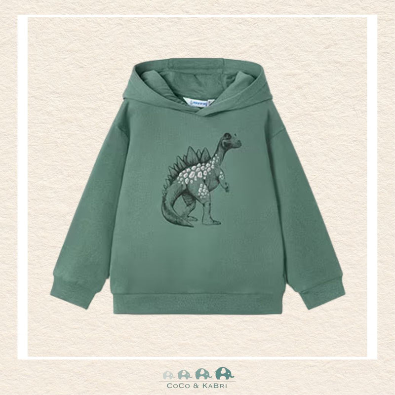 Mayoral: Embossment Dinosaur Hoodie - Fir, CoCo & KaBri Children's Boutique