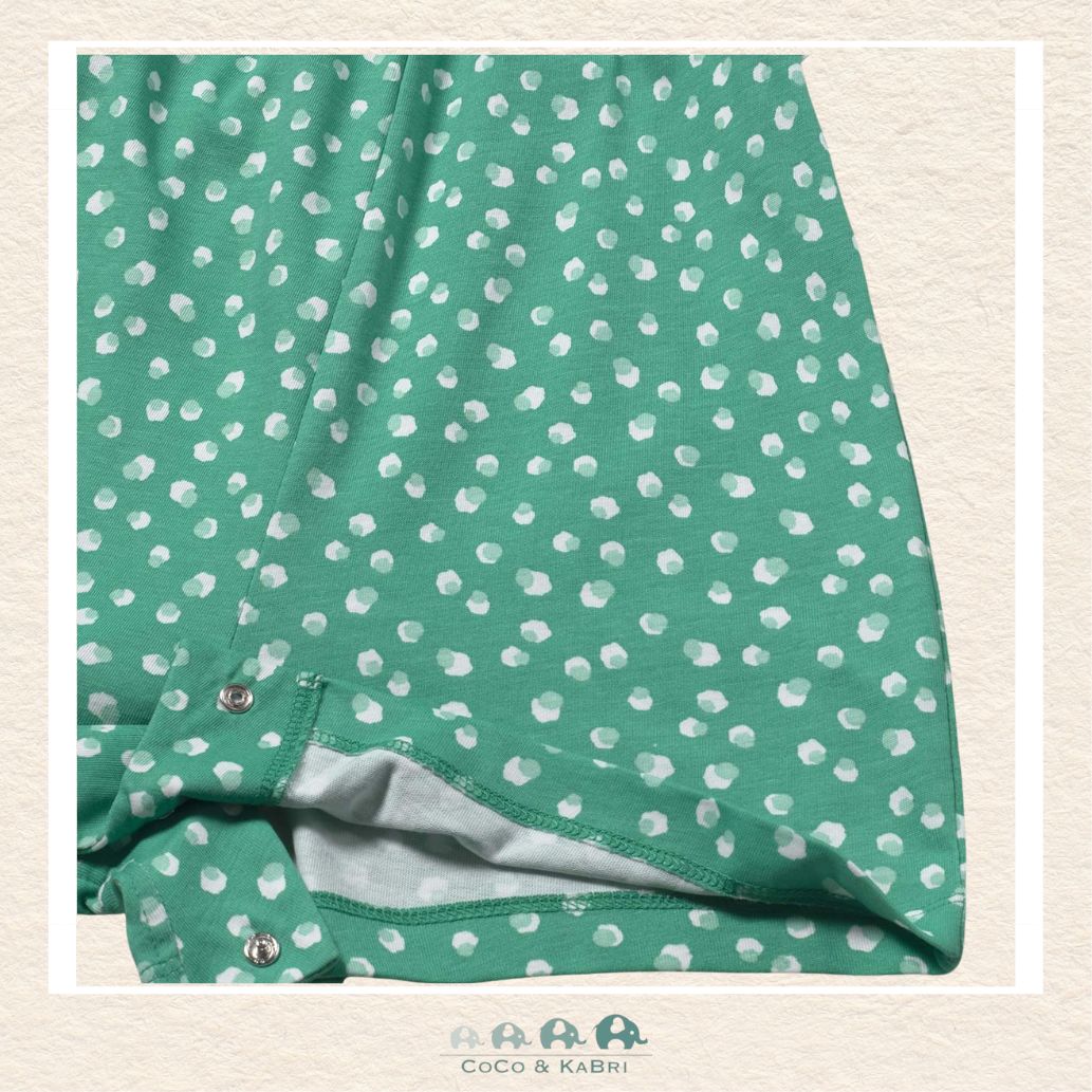 Close-up of Mayoral fabric showing the rich emerald green color and soft, breathable 100% cotton texture | Canada