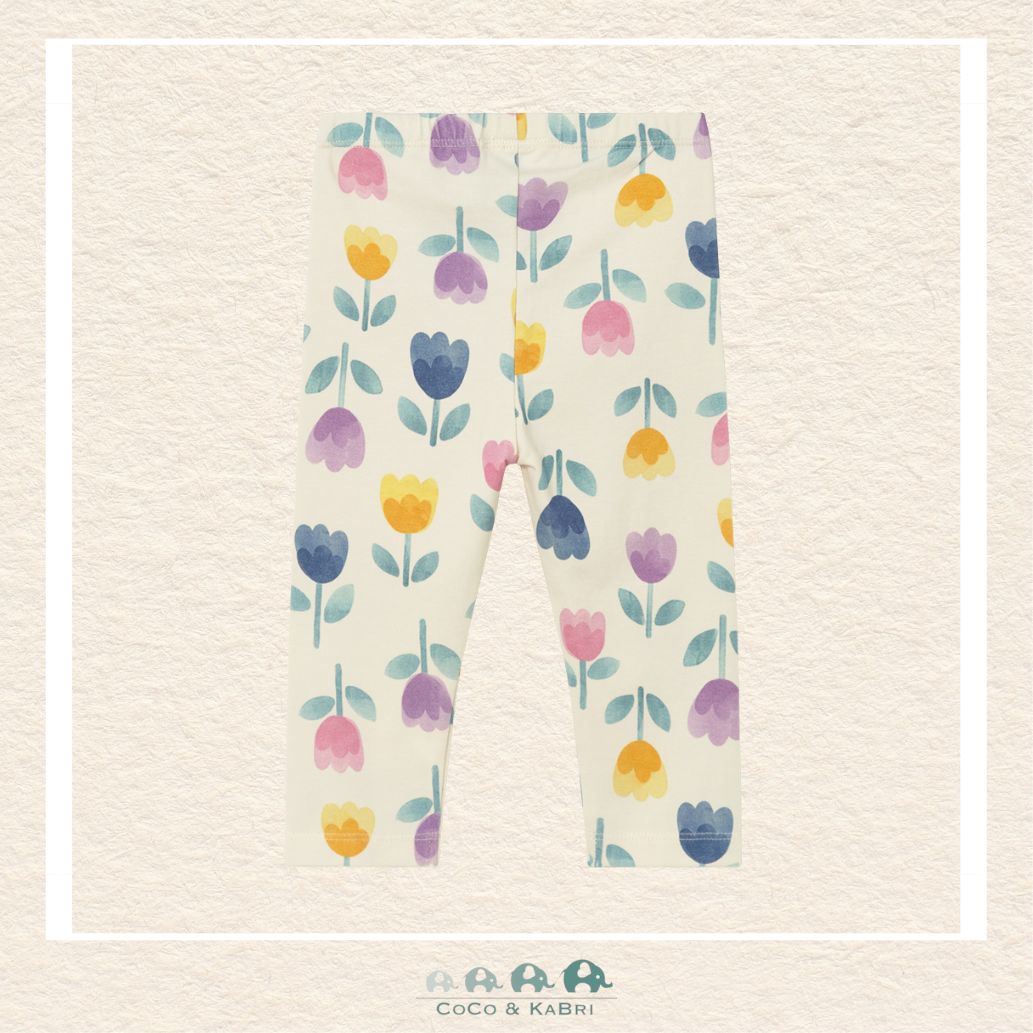 Back view of Mayoral tulip floral leggings showing the high-quality construction and comfortable stay-put waistband | Canada