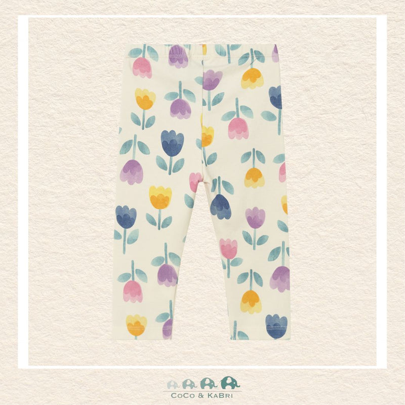 Back view of Mayoral tulip floral leggings showing the high-quality construction and comfortable stay-put waistband | Canada