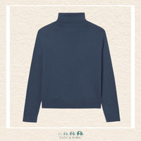 Mayoral: Girl Basic Turtleneck Sweater - Blue, CoCo & KaBri Children's Boutique