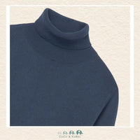 Mayoral: Girl Basic Turtleneck Sweater - Blue, CoCo & KaBri Children's Boutique