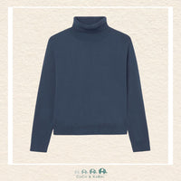 Mayoral: Girl Basic Turtleneck Sweater - Blue, CoCo & KaBri Children's Boutique