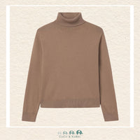 Mayoral: Girl Basic Turtleneck Sweater - Camel, CoCo & KaBri Children's Boutique