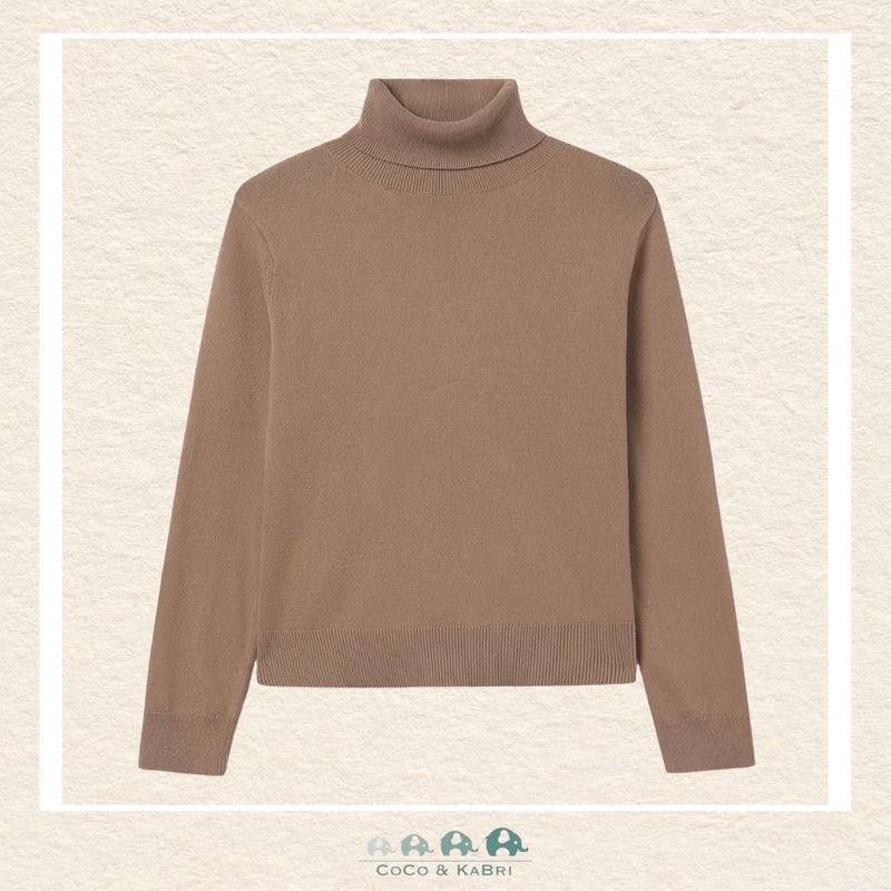 Mayoral: Girl Basic Turtleneck Sweater - Camel, CoCo & KaBri Children's Boutique