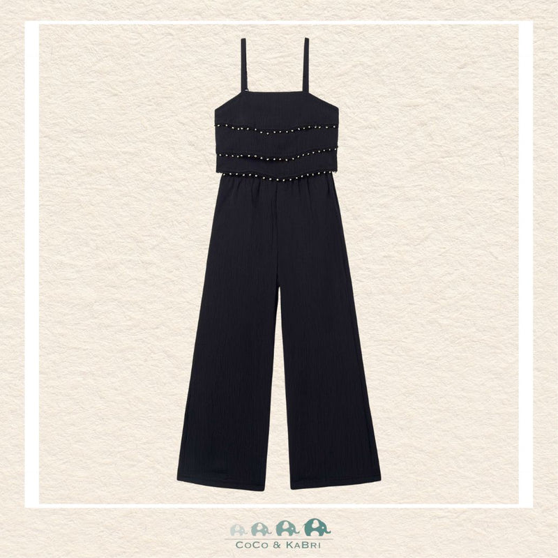 Mayoral Girl Ruffled Jumpsuit with elegant layered ruffles and 100% cotton lining | Canada