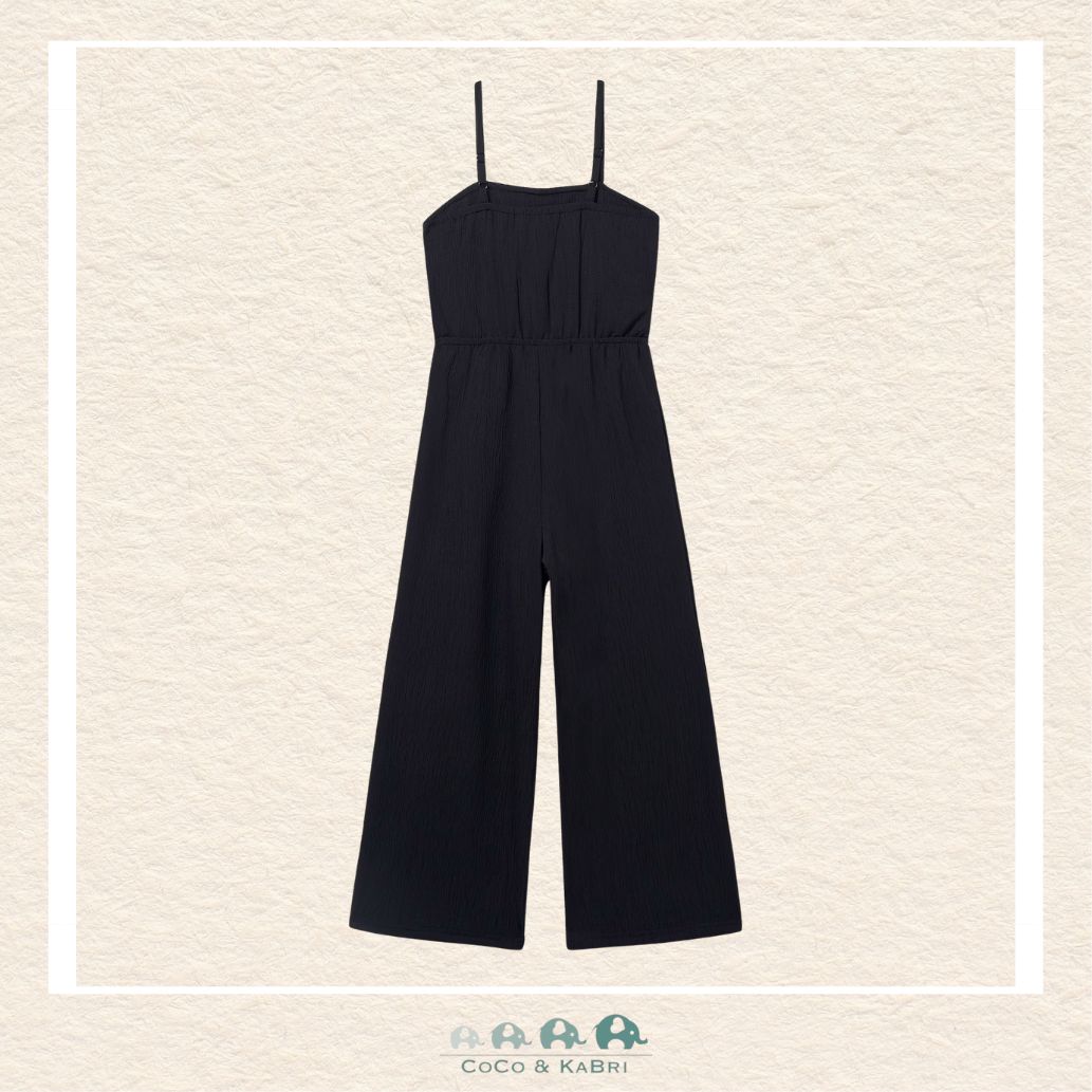 Back view of Mayoral Girl Ruffled Jumpsuit showing the contemporary cut and high-quality finish | Canada
