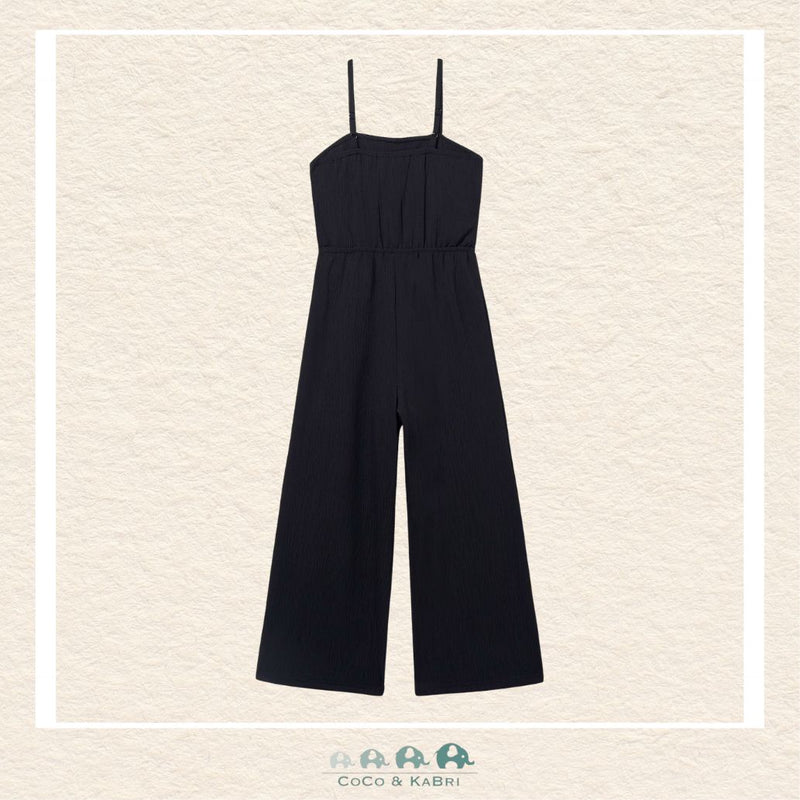 Back view of Mayoral Girl Ruffled Jumpsuit showing the contemporary cut and high-quality finish | Canada