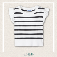 Mayoral Girls Black & White Ribbed Top, CoCo & KaBri Children's Boutique