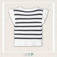Mayoral Girls Black & White Ribbed Top, CoCo & KaBri Children's Boutique