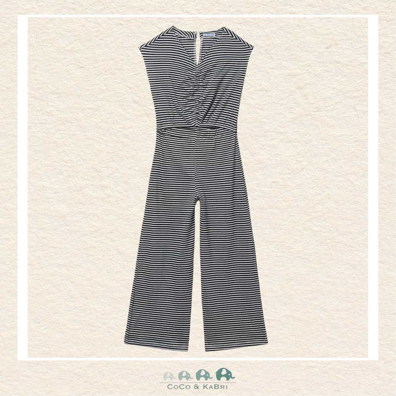 Mayoral Girls black and white striped romper with a timeless nautical-inspired design | Canada