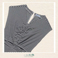 Close-up of Mayoral black and white striped fabric showing the lightweight texture and quality | Canada