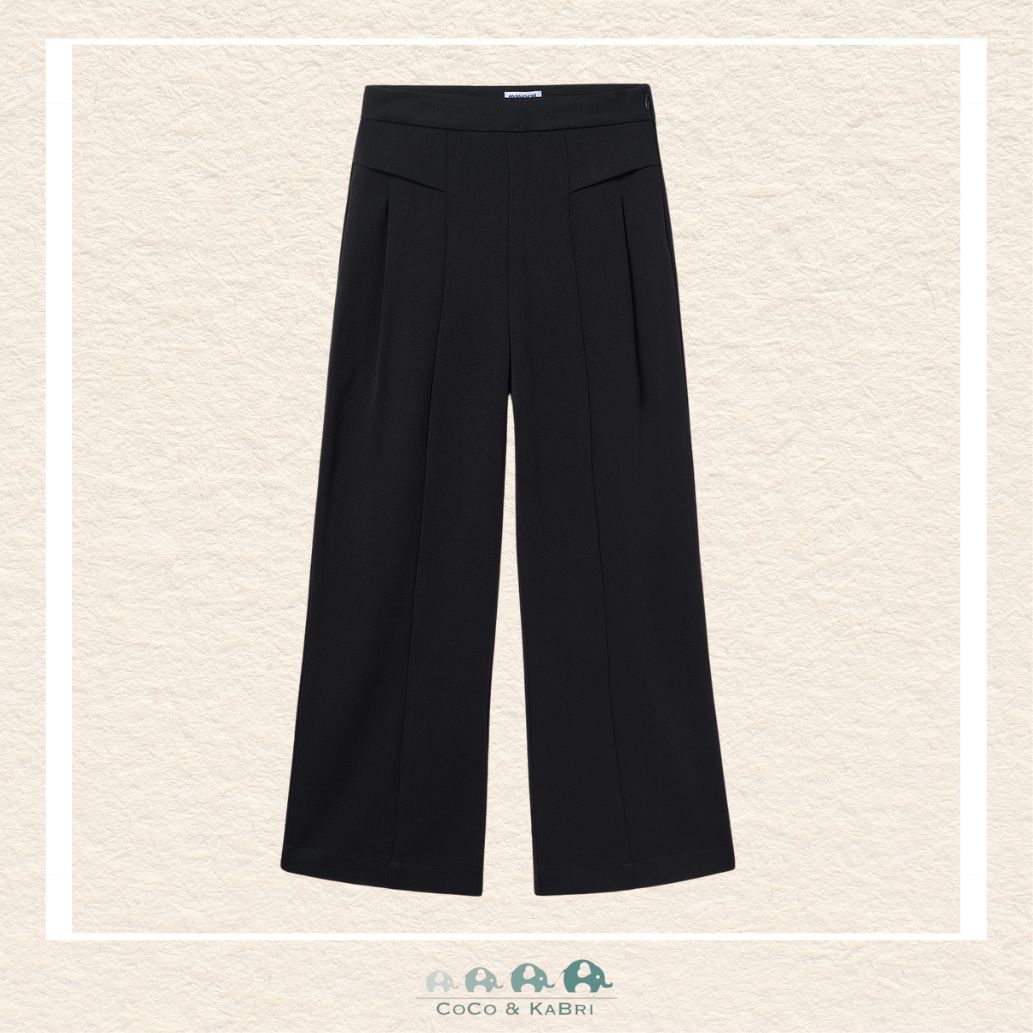 Mayoral: Girls' Black Wide Leg Pants, CoCo & KaBri Children's Boutique