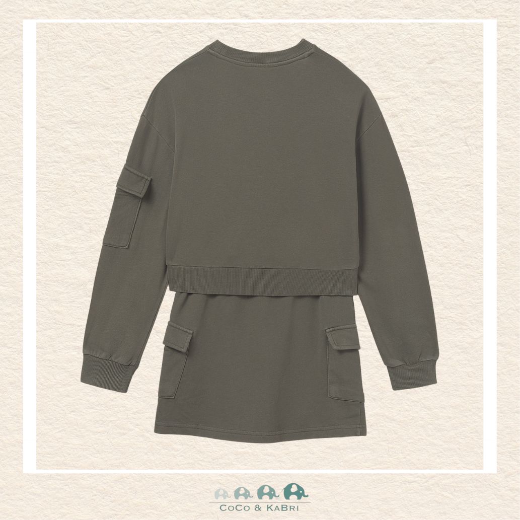 Mayoral: Girls Cargo Skirt and Sweatshirt Set, CoCo & KaBri Children's Boutique