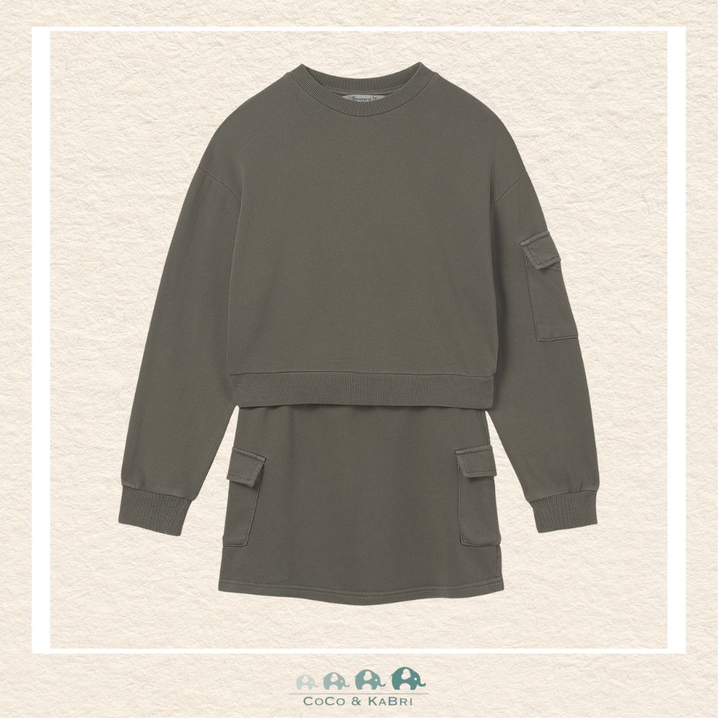 Mayoral: Girls Cargo Skirt and Sweatshirt Set, CoCo & KaBri Children's Boutique