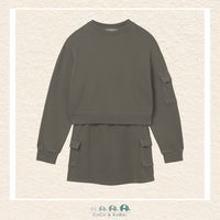 Mayoral: Girls Cargo Skirt and Sweatshirt Set, CoCo & KaBri Children's Boutique