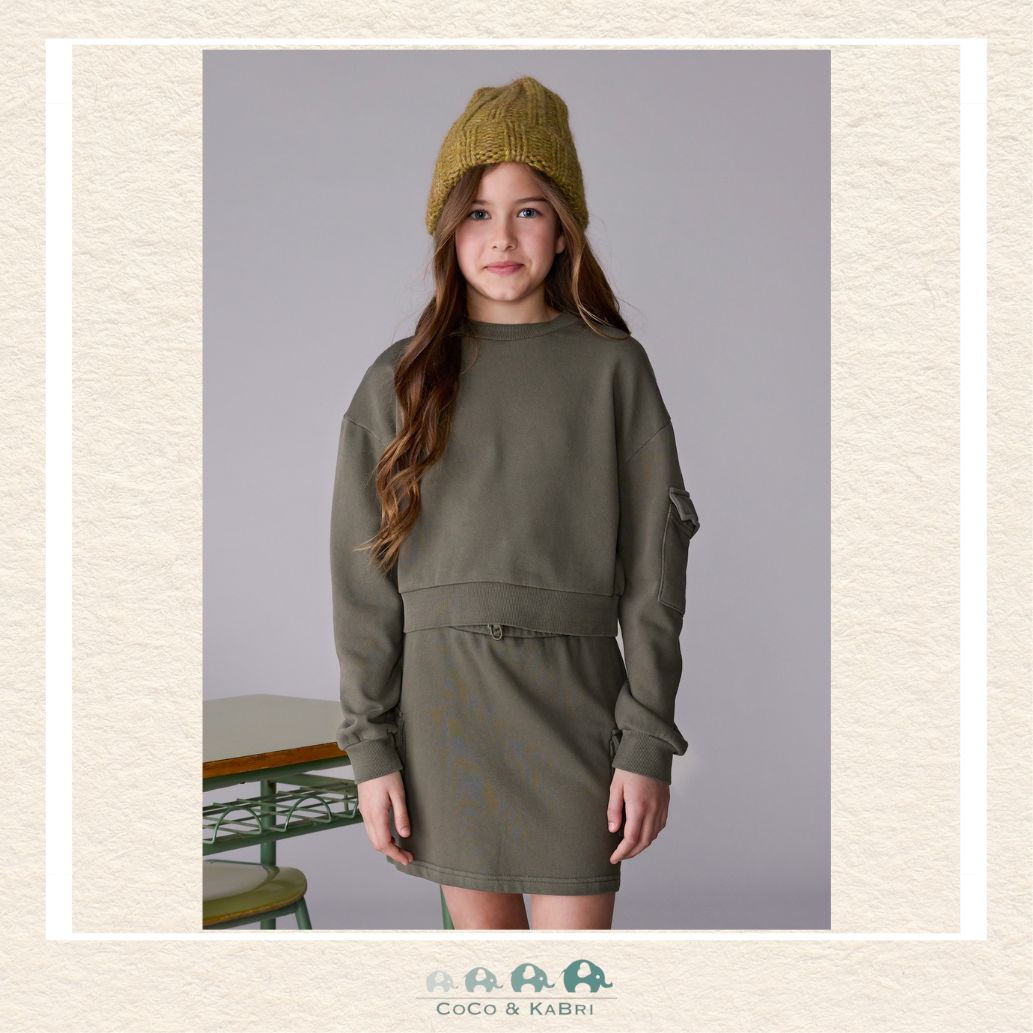 Mayoral: Girls Cargo Skirt and Sweatshirt Set, CoCo & KaBri Children's Boutique