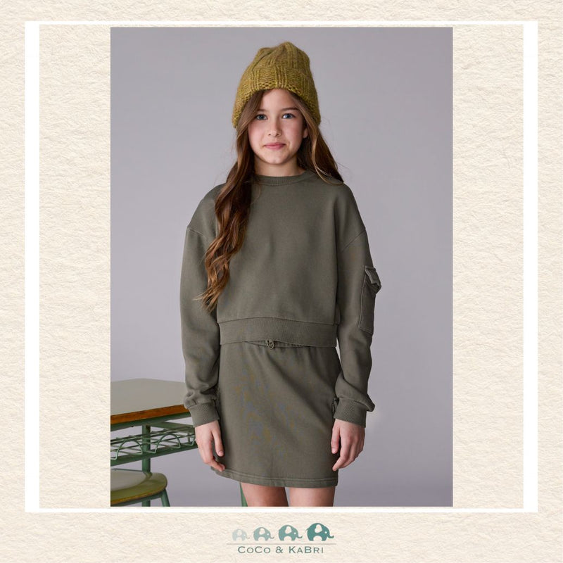 Mayoral: Girls Cargo Skirt and Sweatshirt Set, CoCo & KaBri Children's Boutique