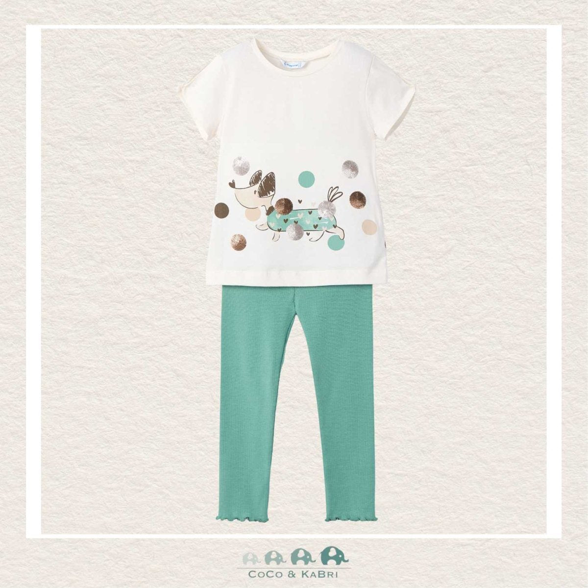 Mayoral Girls Dog Tee & Leggings, CoCo & KaBri Children's Boutique