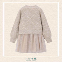 Mayoral Girls: Knit Dress- Beige, CoCo & KaBri Children's Boutique, Brooks Alberta Canada