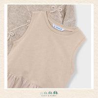 Mayoral Girls: Knit Dress- Beige, CoCo & KaBri Children's Boutique, Brooks Alberta Canada