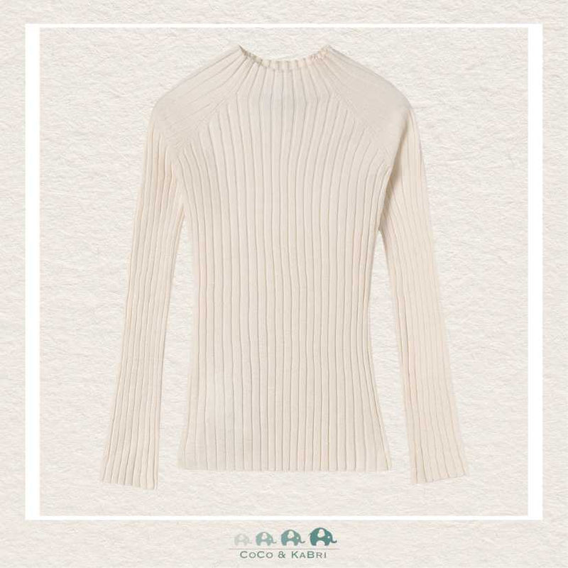 Mayoral Girls' Knit Mockneck Shirt - Milk, CoCo & KaBri Children's Boutique