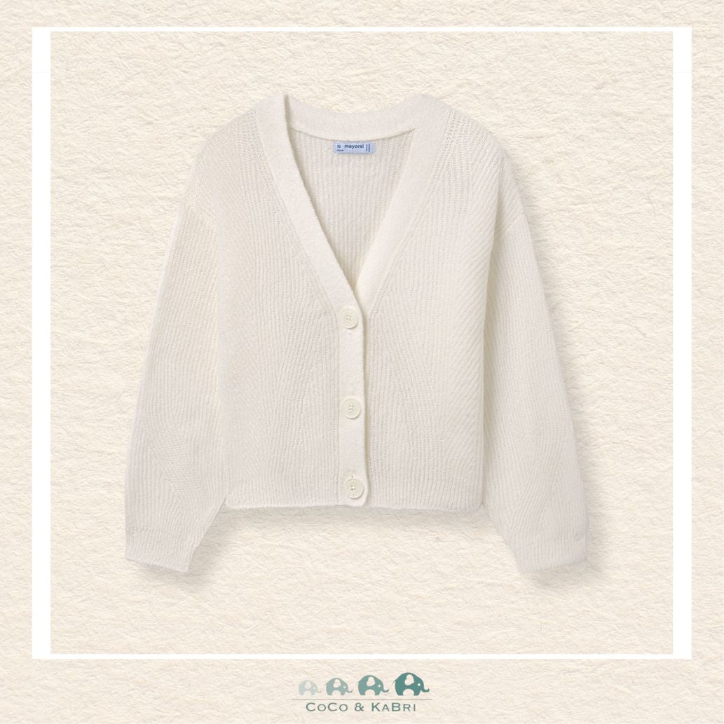 Mayoral Girls Knitted Cardigan - Natural, CoCo & KaBri Children's Boutique