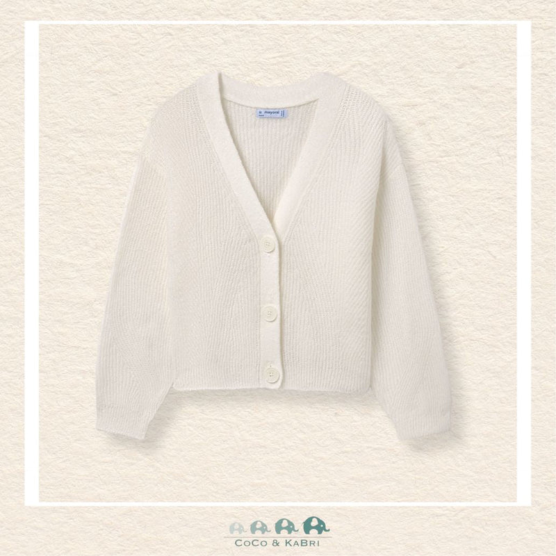 Mayoral Girls Knitted Cardigan - Natural, CoCo & KaBri Children's Boutique