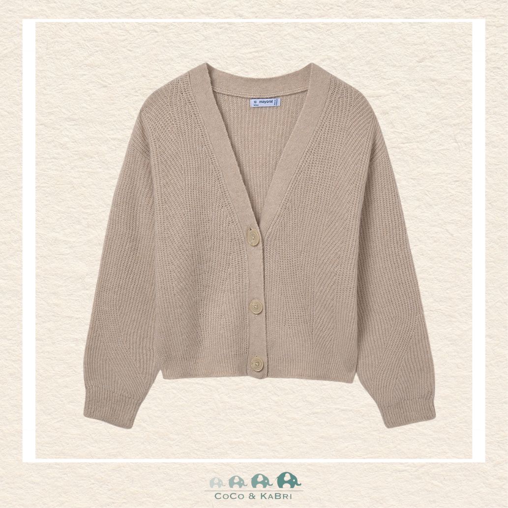 Mayoral Girls Knitted Cardigan - Sesame, CoCo & KaBri Children's Boutique