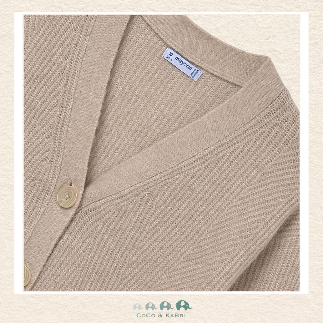 Mayoral Girls Knitted Cardigan - Sesame, CoCo & KaBri Children's Boutique