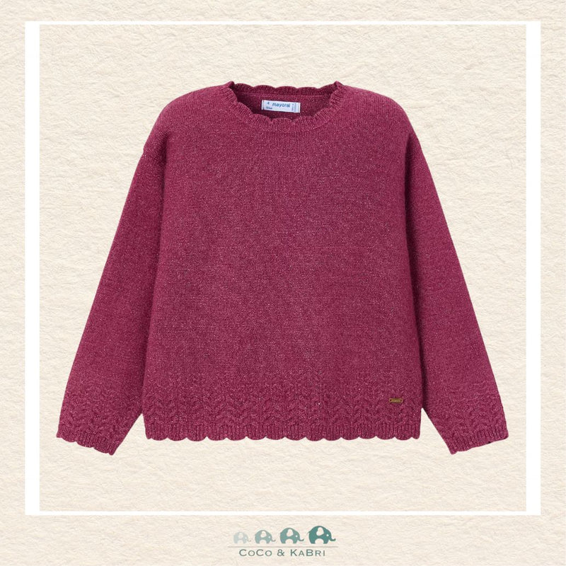 Mayoral: Girls Metallic Knit Sweater Knitted, CoCo & KaBri Children's Boutique