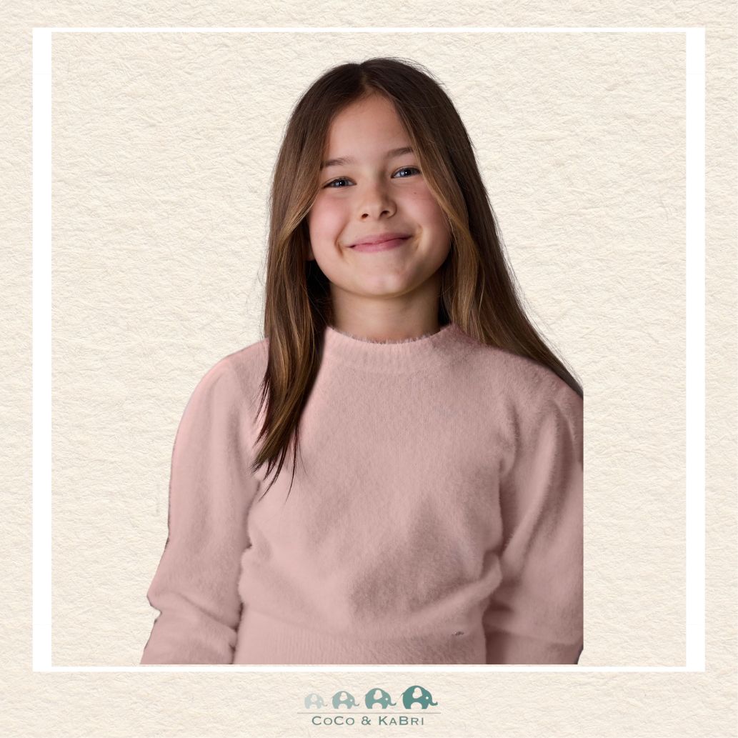Mayoral Girls' Pink Faux Fur Sweater, CoCo & KaBri Children's Boutique