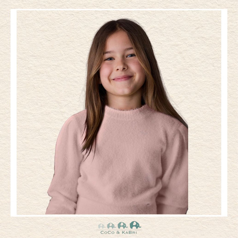 Mayoral Girls' Pink Faux Fur Sweater, CoCo & KaBri Children's Boutique