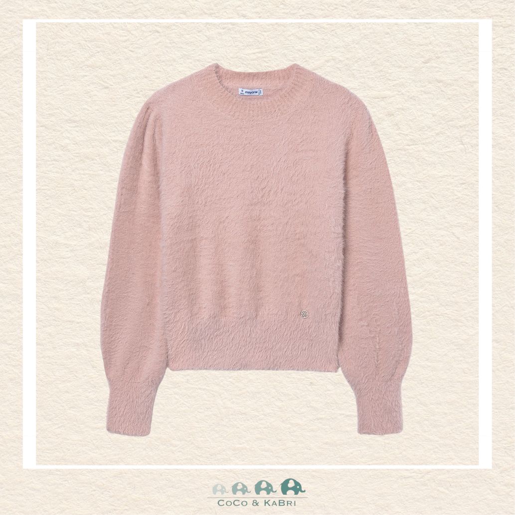 Mayoral Girls' Pink Faux Fur Sweater, CoCo & KaBri Children's Boutique