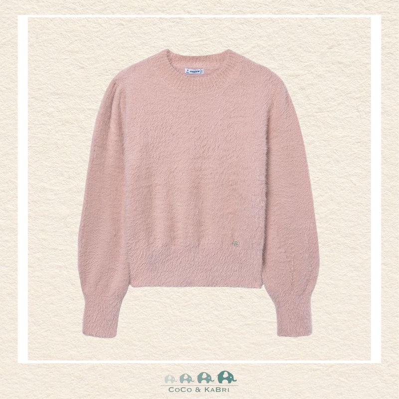 Mayoral Girls' Pink Faux Fur Sweater, CoCo & KaBri Children's Boutique