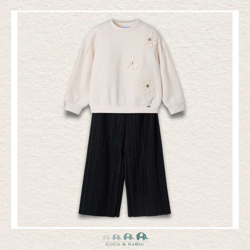 Mayoral Girls Pleated Pants & Sweatshirt Set, CoCo & KaBri Children's Boutique