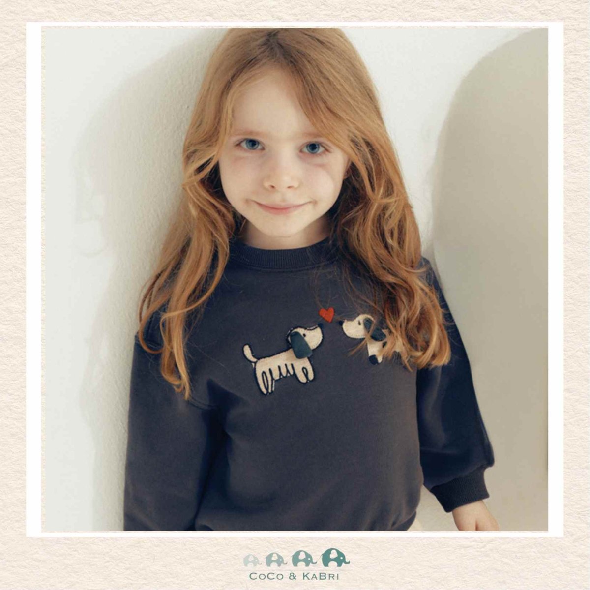 Mayoral: Girls Puppy Pullover - Coal, CoCo & KaBri Children's Boutique, Brooks Alberta Canada