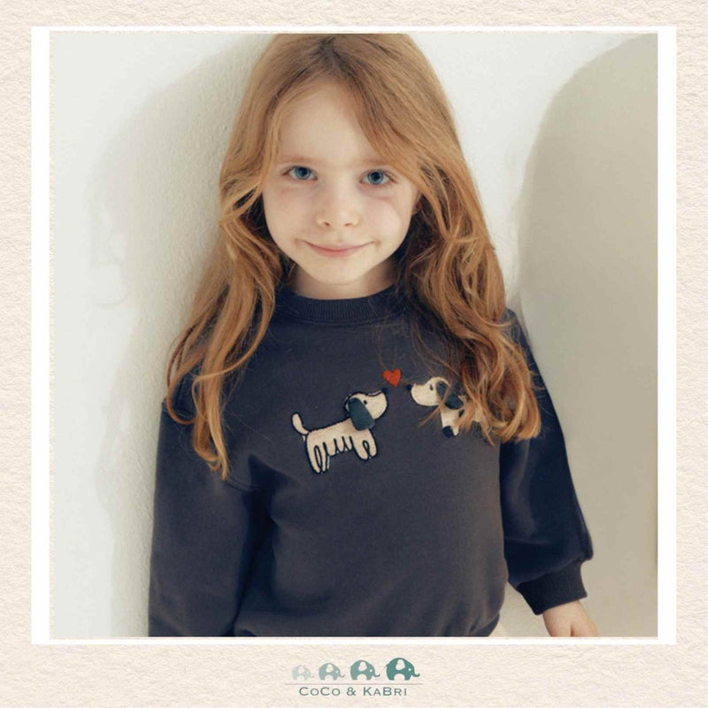 Mayoral: Girls Puppy Pullover - Coal, CoCo & KaBri Children's Boutique, Brooks Alberta Canada
