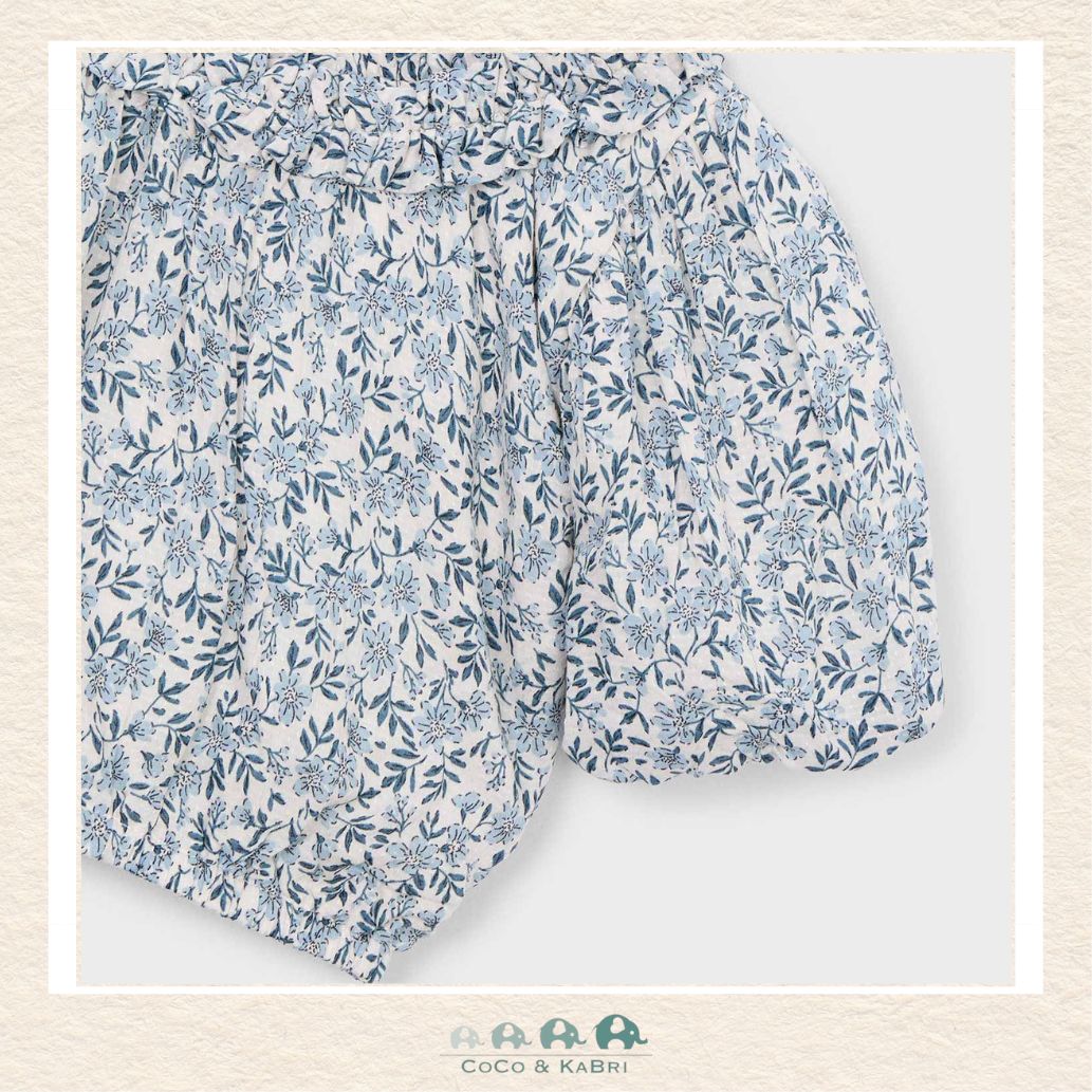 Mayoral: Girls Sky Blue Dobby Top, CoCo & KaBri Children's Boutique