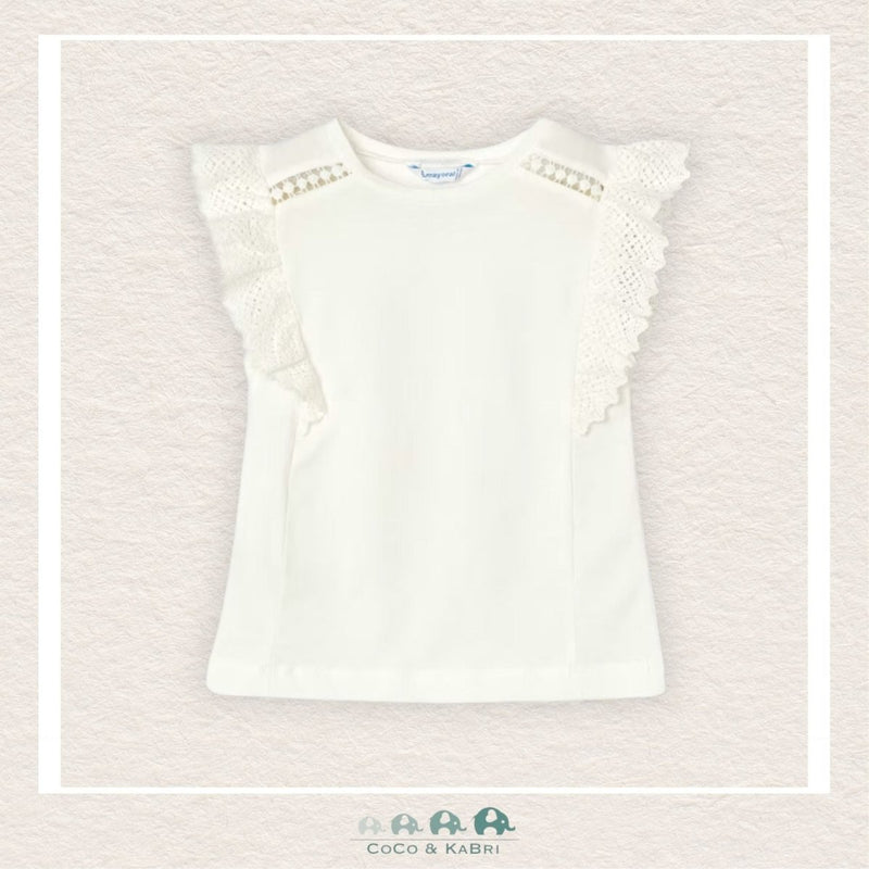 Mayoral Girls White Sleeveless Shirt, CoCo & KaBri Children's Boutique