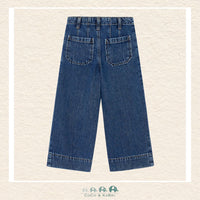Mayoral: Girls Wide Leg Dark Denim Pants, CoCo & KaBri Children's Boutique