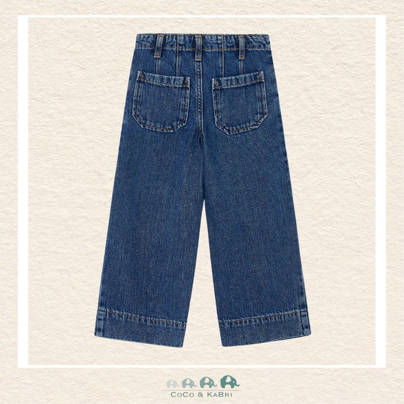 Mayoral: Girls Wide Leg Dark Denim Pants, CoCo & KaBri Children's Boutique