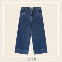 Mayoral: Girls Wide Leg Dark Denim Pants, CoCo & KaBri Children's Boutique