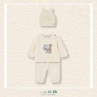 Mayoral Newborn 3‑Piece Set – Sweatshirt, Pants & Hat, CoCo & KaBri Children's Boutique
