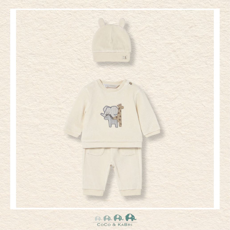 Mayoral Newborn 3‑Piece Set – Sweatshirt, Pants & Hat, CoCo & KaBri Children's Boutique