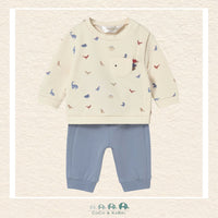 Mayoral Newborn Baby Boy 2 Piece Sweatsuit - Dinosaurs, CoCo & KaBri Children's Boutique