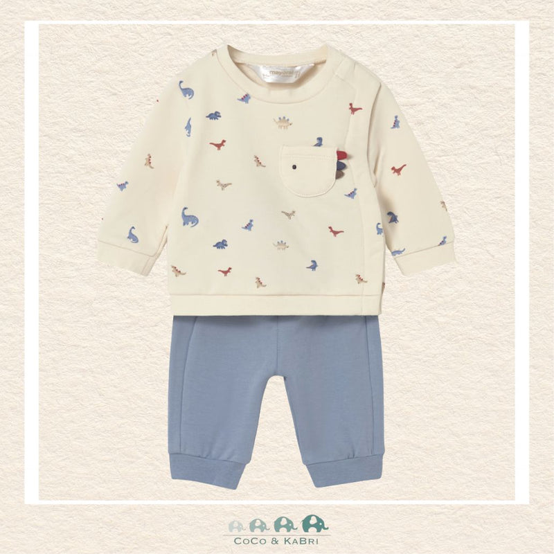 Mayoral Newborn Baby Boy 2 Piece Sweatsuit - Dinosaurs, CoCo & KaBri Children's Boutique