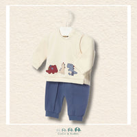 Mayoral Newborn Baby Boy 2 Piece Sweatsuit - Dinosaurs, CoCo & KaBri Children's Boutique